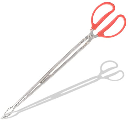 CHILDWEET Kaminzange Mehrzweckzange Aus Edelstahl Mit Gummigriff Für Grillen Und Holz Bei Outdoor Und Küche