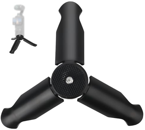 Mini Tripod for DJI Osmo Pocket 3 & 2 Camera, Portable Tripod Stand for Desktop Tabletop Tripod Mount for Selfie Stick Various Filming Equipment Accessories (Black)