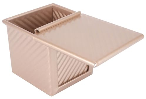 BIUDECO Stampo Toast Alluminio Antiaderente con Teglia Ondulata per Pane Casalingo Resistente Temperature Contenitore da Forno per Uso e