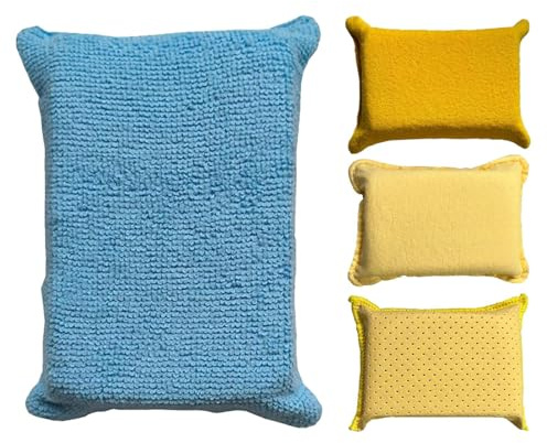 Nuhjytgf Bloque De Esponja, Esponjas Anti-Fog, 12x8x4cm, Limpiador De Ventanas del Automóvil, Absorbente De Esponja De Ventana, Sin Rasguños, para El Parabrisas Camionero Sedan SUV RV Home Glass