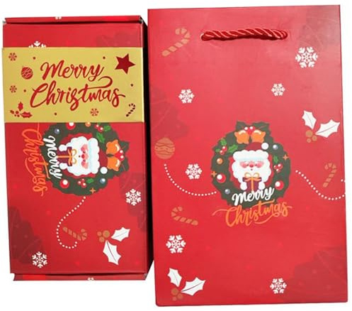Explosionsbox Überraschung, faltbare Hüpfbox mit Tasche und 10 Hüpfern für Geburtstag, Weihnachten – Weihnachtsexplosion