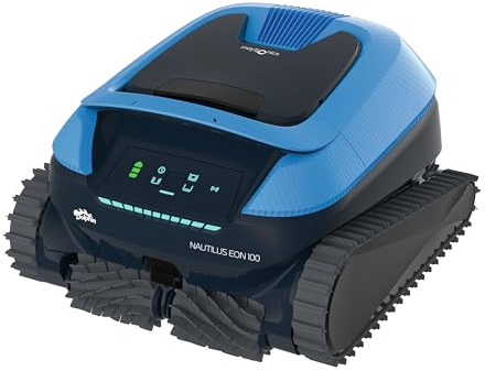 Dolphin (NEW Nautilus EON 100 Poolroboter Boden und Wand, Treppen, Wasserlinienreinigung, Feiner Filter, UltraRun-Reinigungen, App-Steuerung, Intelligente Navigation, Eingelassene Pools bis zu 15m
