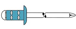 Gesipa Blindniete PolyGrip 500 Stück (A2 Edelstahl 4x10, Nietschaft-ø 4 mm, Scherkraft 2650 N, Zugkraft 3600 N, Flachrundkopf) 1433911