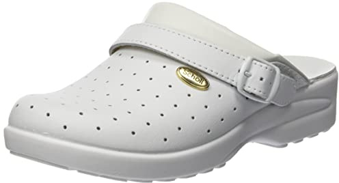 Scholl Linea Professionale Clog Racy, Bianco, 44 EU