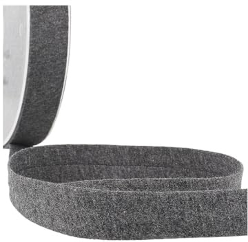 M & C Spule 20 m Schrägband, Jersey, 20 mm – Dunkelgrau