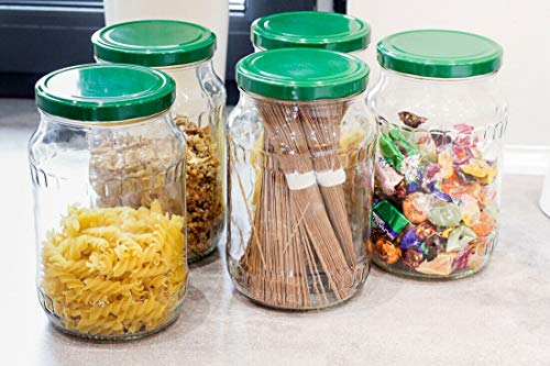 AGROHIT Einmachglas 18 St Gurkenglas Einmachgläser Einweckglas 1,7 L Glas +Deckel 18St