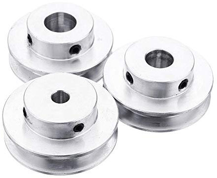 Unbekannt Riemenscheibe, 40 mm, Einzelrille, 4-12 mm, feste Bohrung, für Motorwelle 6 mm Riemen, 6mm, 1