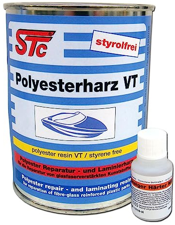 STC Polyester Reparaturharz VT styrolfrei – 0,5 kg Dose | Laminierharz zur GFK Reparatur – Reparaturharz Auto