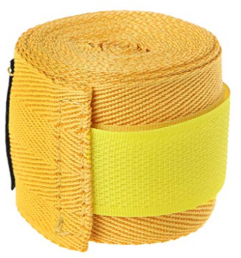 ruiruiNIE 2,5 m Baumwollbandage Boxing Wrist Bandage Hand Wrap Combat Schützen Boxen Kickboxen Muay Thai Handwraps Trainingshandschuhe Baumwollboxing Bandage gelb