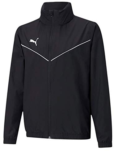 Puma Kinder teamRISE All Weather JKT Jr Windbreaker, Black White, 164