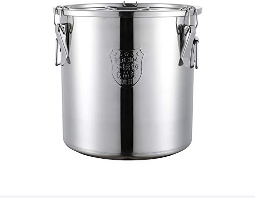 MNSSRN Edelstahl-feuchtigkeitsdichter versiegelter Fass, gesundes verdicktes Gärfass Nahrung, Weinfass, multifunktionales Lagerfass,Thick Style,60L