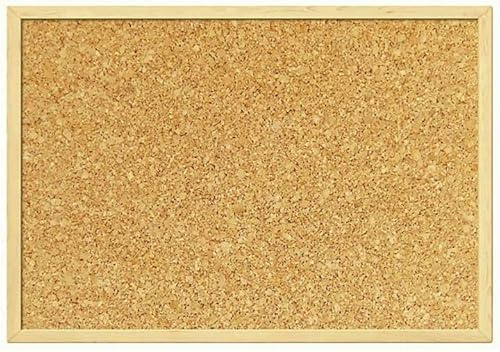 RAWWEST.BIS Pinnwand mit Holzrahmen 50x60 cm Korktafel Büro Memoboard | Korkwand für Homeoffice und Küche, Korkpinnwand mit Rahmen aus Holz, Korkplatte, cork board, Tafel aus Kork