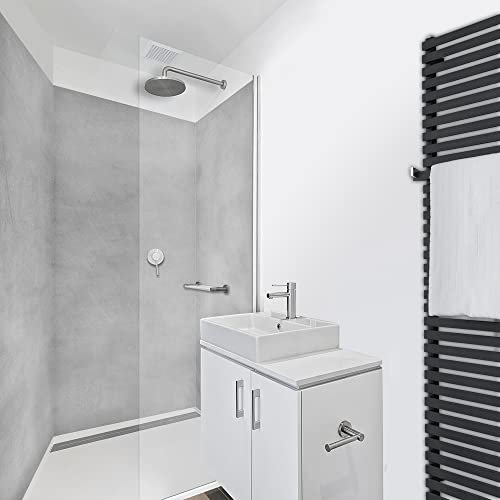 WANDFREUDE individuelle Duschrückwand Aluverbundplatte auf Maß (3 Stück - Tafel - Seidenmatt) – Dusche Wandverkleidung Duschwandverkleidung Duschrückwände