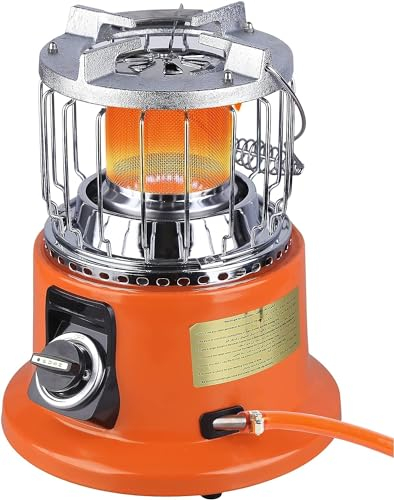 Stufa Portatile da Campeggio 3000Watt 2 in 1 con Fornello Integrato Bombola GPL Per uso Esterno