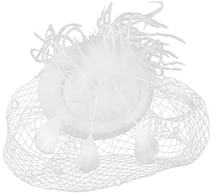 Weißer Fascinator Mit Klein Party-fascinator-hut Schleier-tee-party-hüte Vintage Fascinatoren Fascinator-hut Für Die Braut Brautfotografie Stirnband Frauenhut Charmant Fräulein