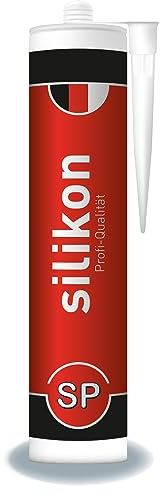 Sanitär-Silikon 310 ml Kartusche weiß, Fugendichtmasse für Bad, Dusche, Küche, wasserfest mit Schutzeffekt, Schimmelresistent, UV- und witterungsbeständig (1)