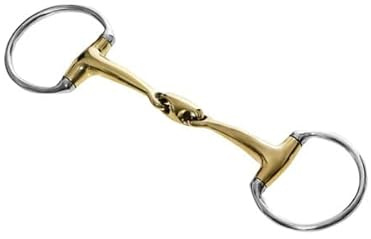 Start Mors de tête d'olive 16 mm anatomique et doublement cassé en maillechort – Respectueux de la bouche, pression uniforme, communication douce entre cavalier et cheval (11,5)