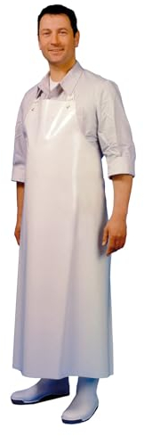 QUEBAg SCHLACHTHAUSFREUND ISCHܮ - Profi Metzgerschürze Gummischürze Fleischerschürze Waschschürze (Länge 125 cm)