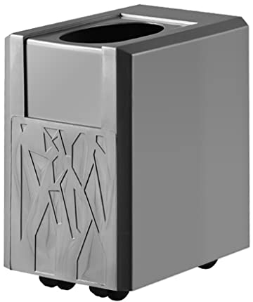 Mülleimer abfalleimer Mülleimer Köder, Papierkorb, Mülleimer aus Kunststoff, Mülleimer mit Riemenscheibe, for Küchen, Heimbüros, Schlafzimmer und Schreibtische Mülleimer büro papierkorb ( Color : Gre