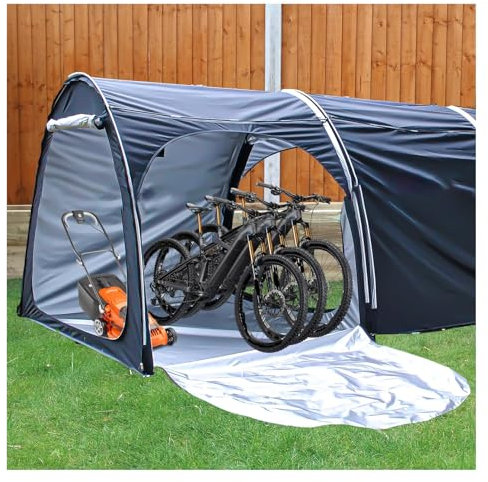 ZYHNNKL Tente de vélo pouvant être épissée, Tente de Moto pour 2/3/4/5 vélos, Hangar étanche, Noir