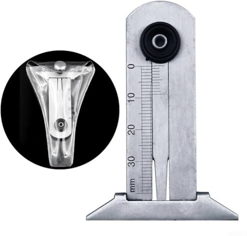 Misuratore di profondità del battistrada in acciaio inossidabile, scala 0 60 mm, calibro a corsoio, strumento per pneumatici auto (0-30 mm)