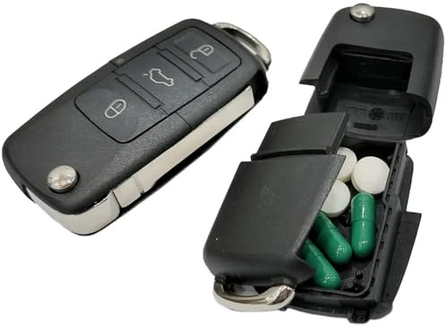 Secret Stash Car Key Hidden Compartment Diversion Safe - Discreet Storage Device for Festivals, Concerts, Music Events, Raves, Parties. Conceal Valuables, Cash, Jewelry, and More - Secure and Discreet