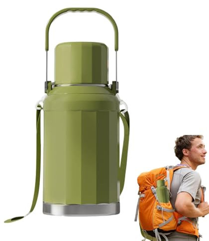 Stainless Steel Hot Water Carafe, Practical Thermal Pitcher, Hot Water Flask for Tea, Thermal Pitcher for Coffee, Thermal Carafe for Water, Insulated Pitcher for Hot Drinks