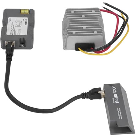 12V to 48V DC Boost Converter 150W PoE Injector Disk Cable Adapter for V2 Dish Internet Kit to Routers
