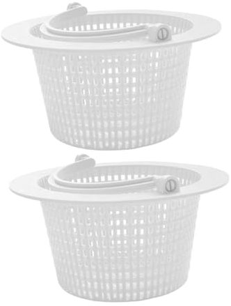 HANABASS Panier de Skimmer de Piscine Hors Sol 2 Pièces ABS Blanc