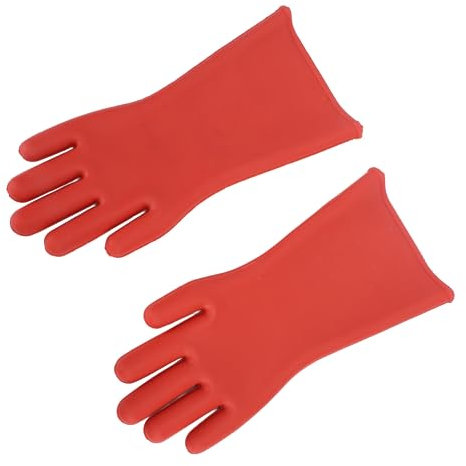Aramox Electrical Insulated Gloves, Rubber Safety High Voltage Protective Work Gloves Work Safety Equipment for Electrician Repair 12KV