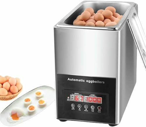 Egg Boiler Machine, Commercial Electric Automatic Egg Boilers, Large Capacity Smart Soft-Boiled Egg Machine with Timer, for Restaurant