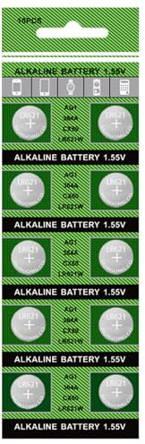 Ksikdeg Alkali-Knopfzellen AG2/LR726/396, hohe Kapazität, 10 Stück/20 Stück, 364/LR621 für Uhren u
