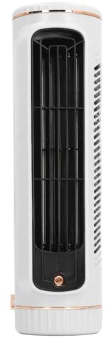Ausla Fanello Fresco della Scrivania Senza Lama, 3 velocità, Batteria da 1200 MAh, Ventilatore a Torre Tavolo Silenzioso Portatile, per Camera da Letto, Ufficio, 10,5 X 2,4 Pollici (WHITE)