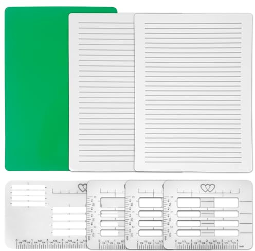 Righelli per stencil a linea retta, linee guida in scala stencil A4 linea di disegno modello guida lettere righello trasparente strumento di scrittura con penna per scrittura a mano dritta