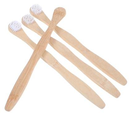 BESTYASH 4 Pezzi Spazzole per Lingua Raschietti per Orale con Design Ergonomico e Antiscivolo per Uso