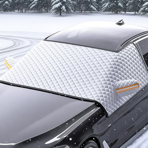 Parasole per parabrezza auto, copertura parabrezza con 8 magneti, copertura per parabrezza, magnetica, protezione UV e blocco di calore, polvere, 175 x 115 cm