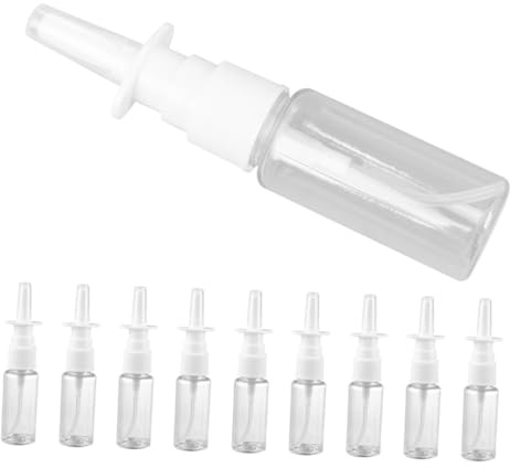 Outanaya 10piezas Botellas de Spray de Pet Reutilizables Atomizador Nasal para Limpieza Control Fácil de Aceites Esenciales y Líquidos