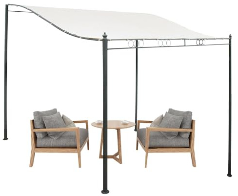 Sonnenschutz-Überdachung für den Außenbereich – 3 x 2,6 m (9,84 x 8,53 Fuß), Sonnenschutz-Sonnensegel, UV-beständiges Gewebe | Terrassenüberdachung für Hinterhof, Pool, Rasen, Garten, Terrasse,