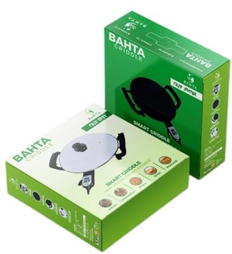 Bahta Electric Crepe and Injera Maker, 40 cm, Digital Thermostat, Non-stick Surface
