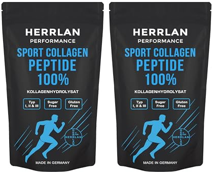HERRLAN® 1000 g Sport Collagen Peptide 2 x 500 g – hochdosiertes Kollagen