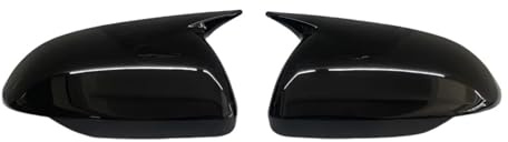Spiegelkappen Für Kia Für Rio 2018 2019 2020 2021 2022 2023 Kein Sighal Light Auto Rückspiegelabdeckung Flügelkappe Außentürschalenverkleidung Türspiegelabdeckungen(Glossy Black)