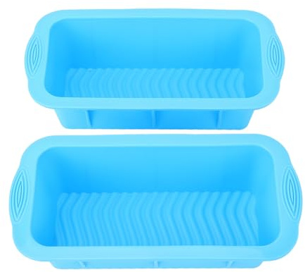 Moldes grandes de bloques de hielo Silicona Bandeja de hielo Azul para refrigerador de baño de hielo