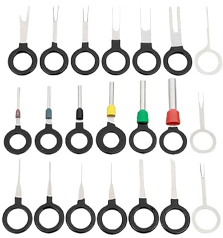 Terminal-Auswerfer-Kit, Pin-Extraktor-Werkzeugsatz | Kabelklemmen-Entriegelungswerkzeug - Pin Removal Tool Nadel Retractor Kit mit Schutzhülle für Automotive Auto Haushalt