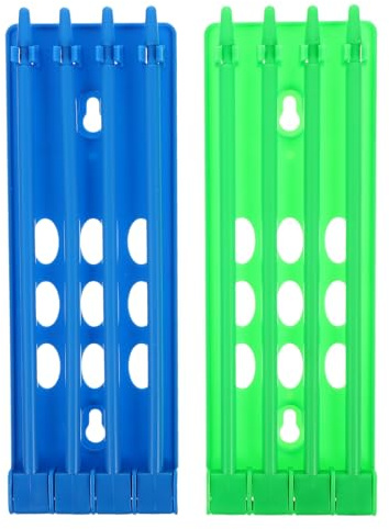 Artibetter Organizer für Geflügelringe mit Mehrloch Design Kunststoff Blau und Grün Taubenfußringhalter 2 Stück für Geflügelzucht und Taubenmanagement