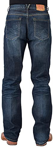 Stetson Men's Modern Fit Bootcut Jeans Blue 35W x 36L