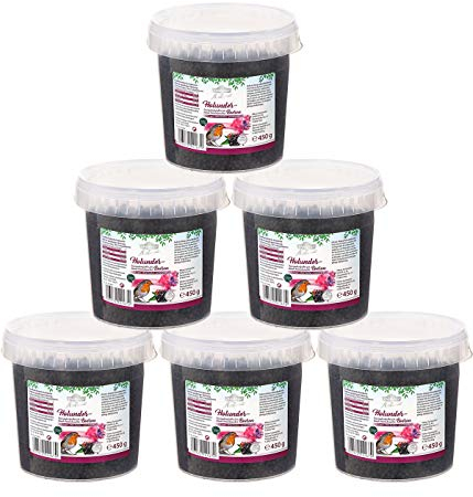 Dehner Premium Natura Wildvogelfutter, Holunderbeeren, 6 x 450 g (2.7 kg)