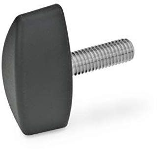 Vite a farfalla con perno filettato in acciaio inox, diametro 32 mm, M8 x 30.