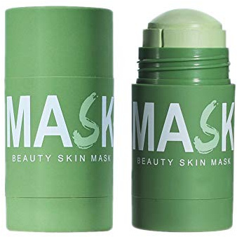 Ofanyia Bâton de masque facial à l'argile de thé vert nettoyant en profondeur dissolvant de points noirs traitement de l'acné contrôle de l'huile