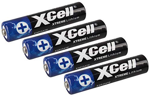 XCell 145874 Xtreme FR03/L92 Lot de 4 Piles au Lithium 1,5 V