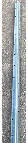 Poste galvanizado espaldera Extremo (resitente y cuadrado), medida 2.2 metros X 2mm. Pack de 3uds